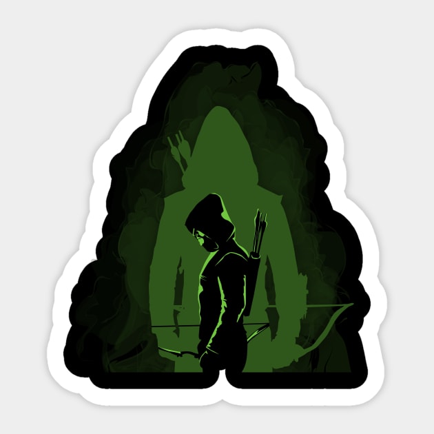 Arrow Green Shadow Sticker by Bomdesignz